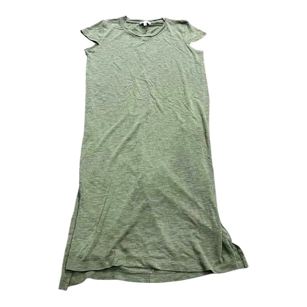 Jessica Simpson T-shirt Midi Dress Women's Size Medium, Green W/ Slits